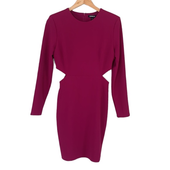 Strong Shoulder Side Cutout Mini Dress - Picture 5 of 7